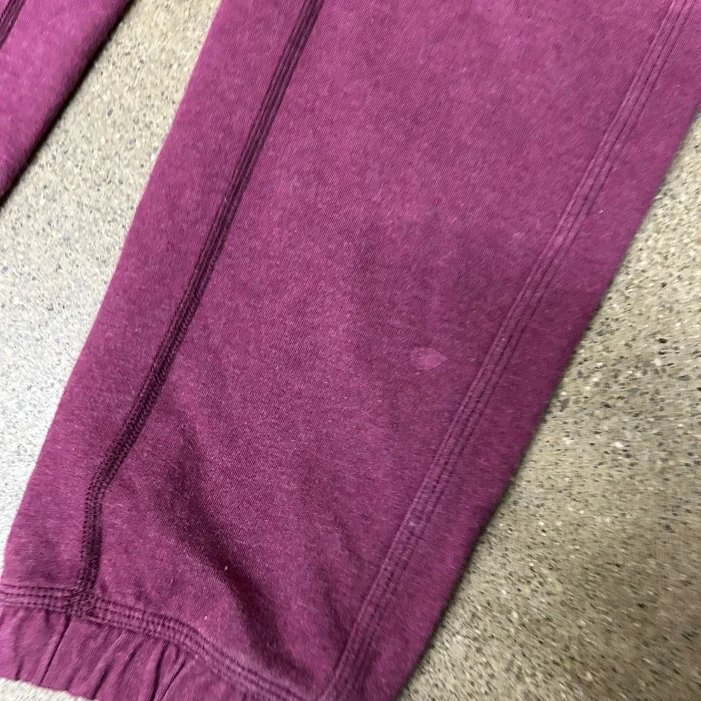 Lululemon Jogger Pants Womens Small Purple Elastic Cuffs Athletic Athleisure